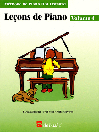 Book cover for Piano Lessons Book 4 – French Edition