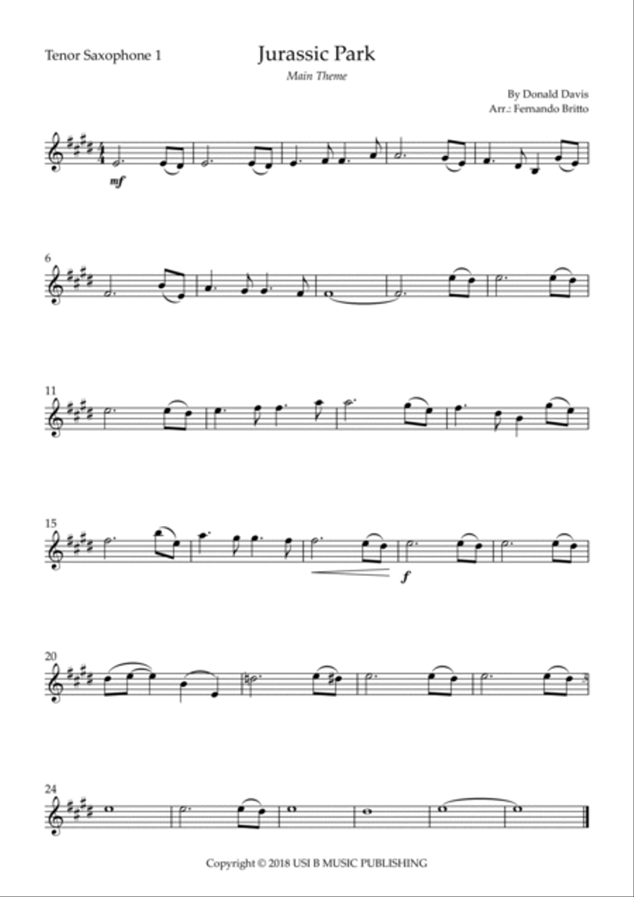 Jurassic Park Iii Woodwind Duet scores gallery preview page 2
