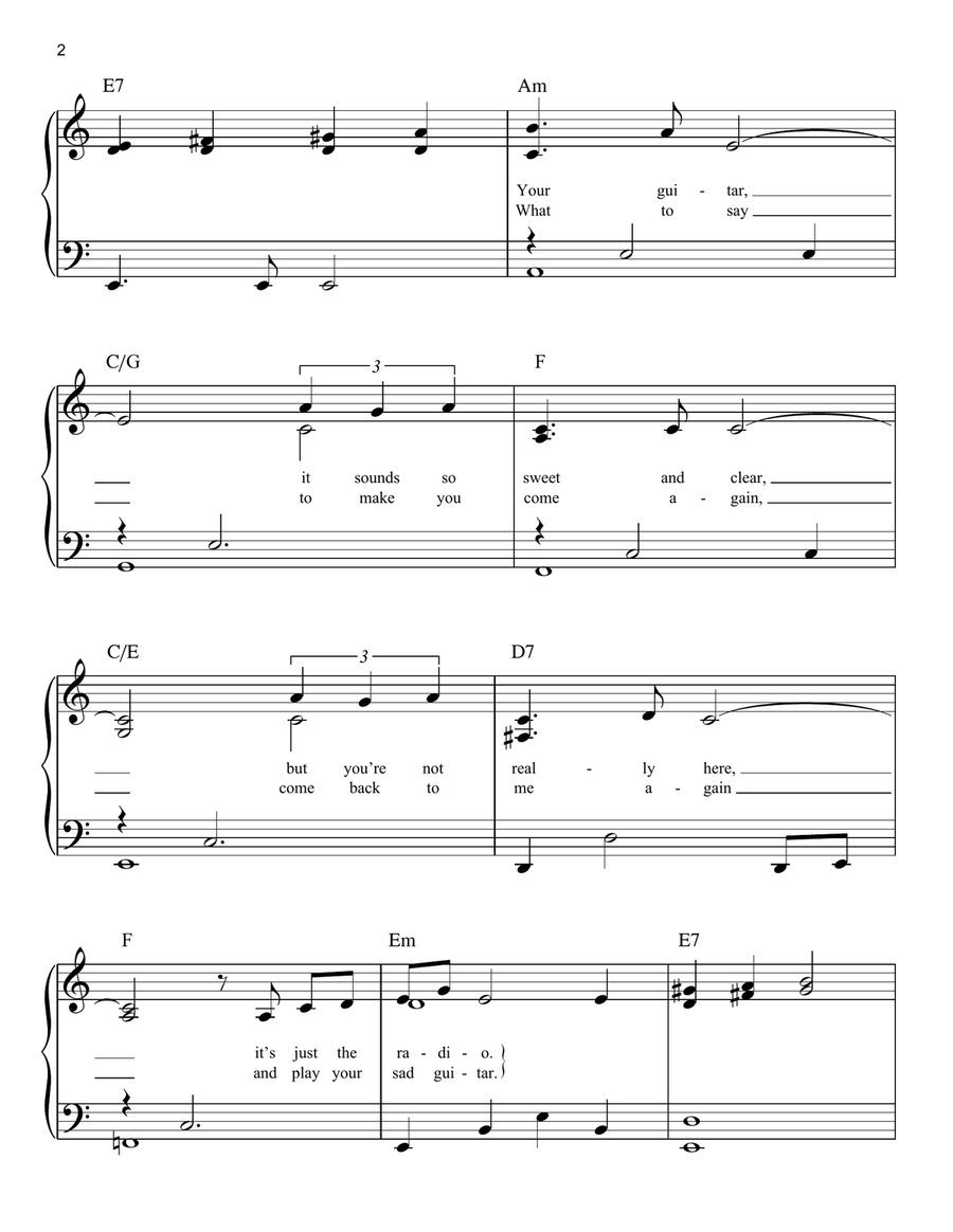 Superstar Superstar Easy Piano scores gallery preview page 2
