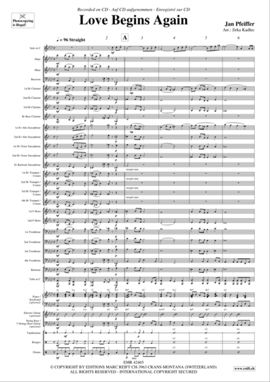 Love Begins Again Love Begins Again Concert Band scores gallery preview page 5
