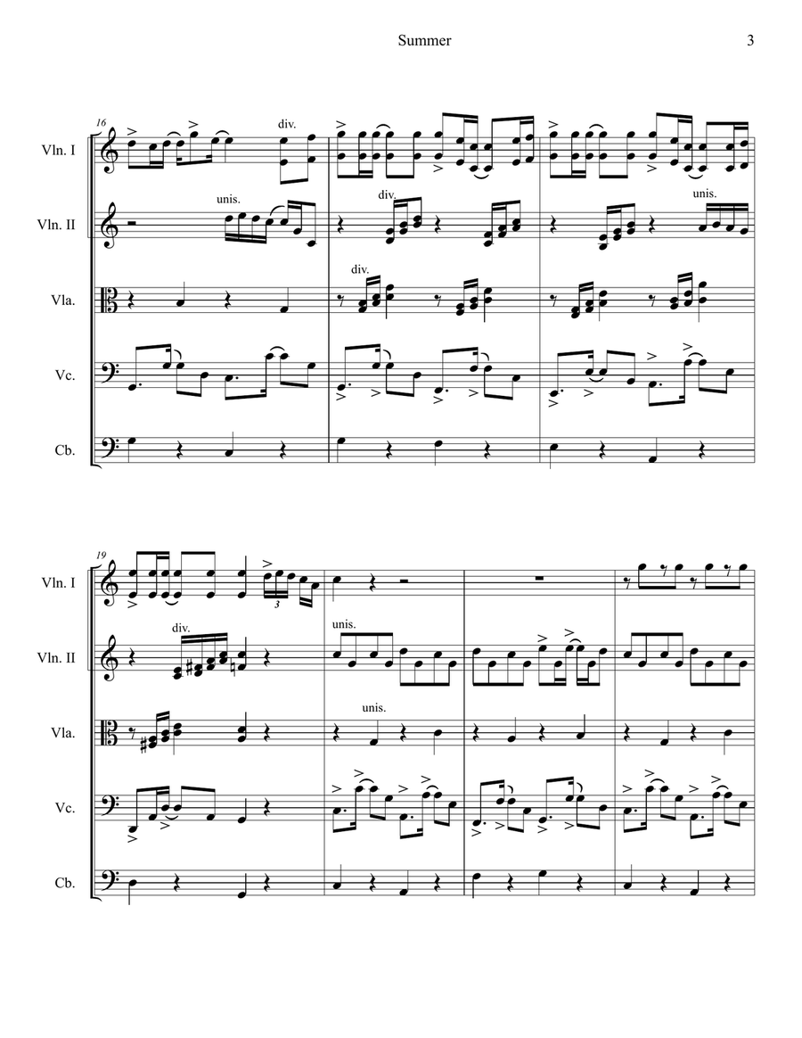 Summer String Orchestra scores gallery preview page 3
