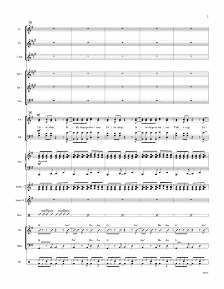 Little Shop of Horrors: A Choral Medley: Score