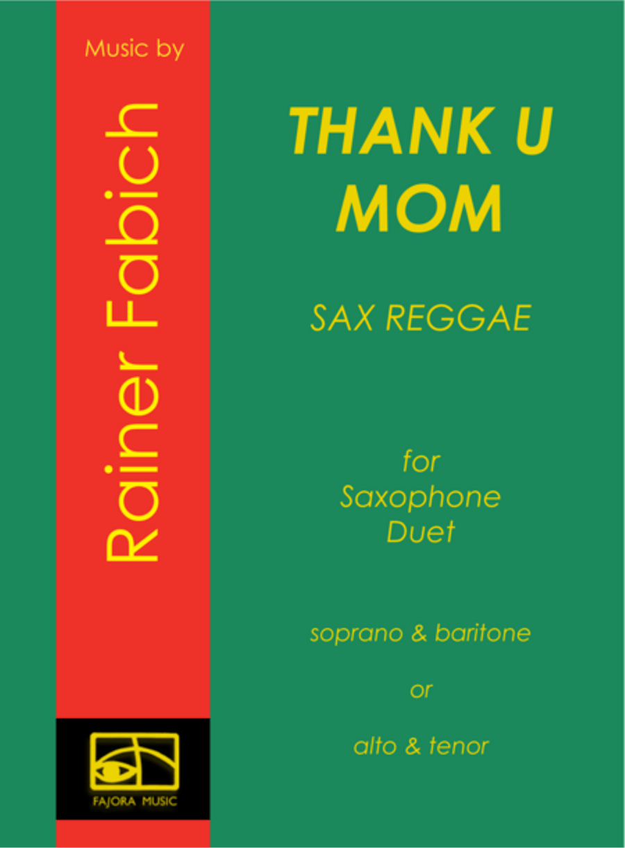 Thank U Mom - SaxReggaeDuet Woodwind Duet scores gallery preview page 1