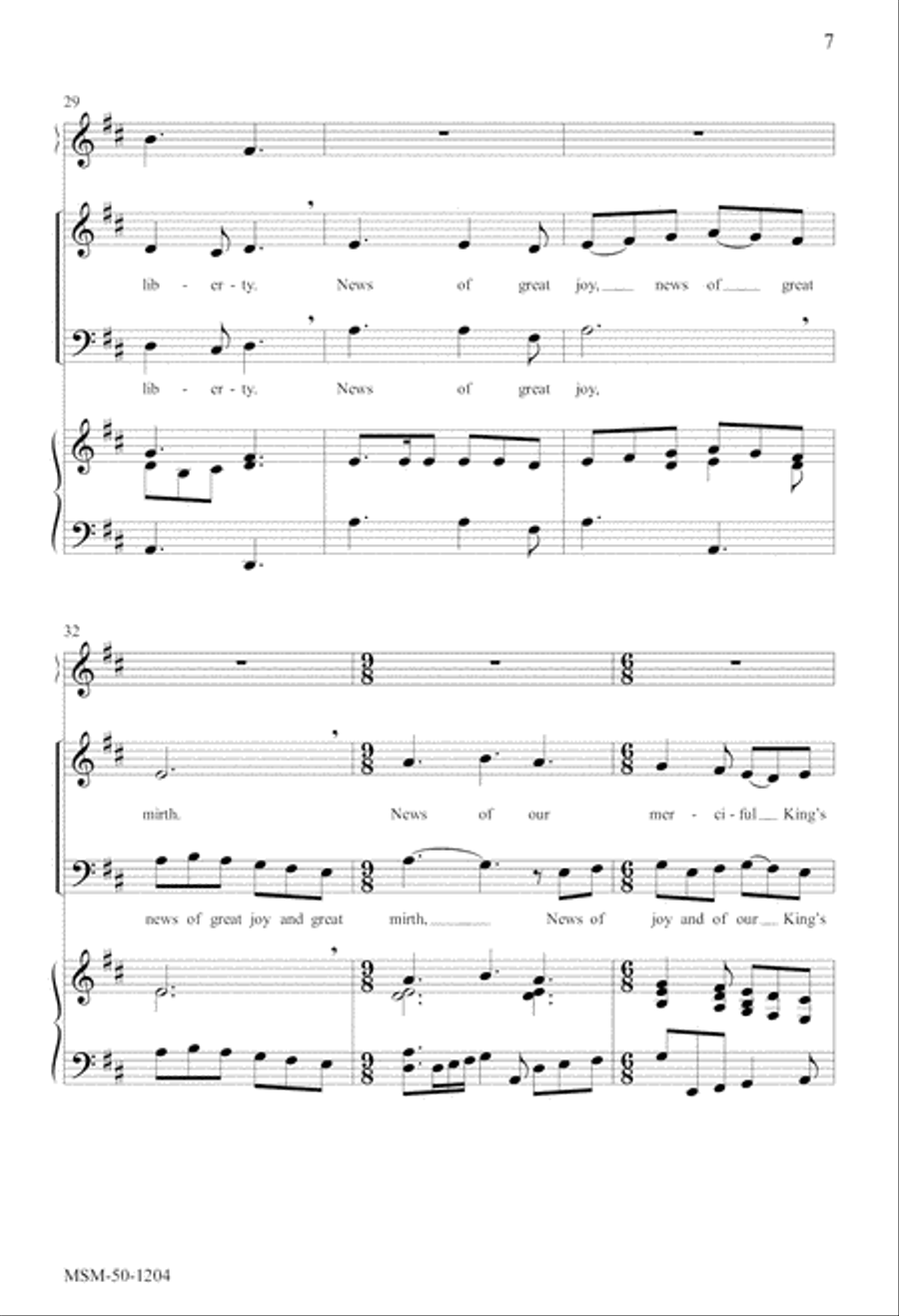 On Christmas Night 2-Part scores gallery preview page 6