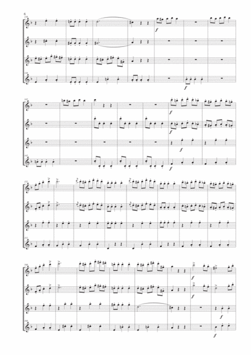 Overture from "The Bat" for Flute Quartet image number null