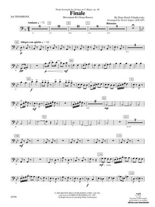 Finale (from Serenade for Strings in C Major, Op. 48, Movement #4 (Terma Russo)): 3rd Trombone