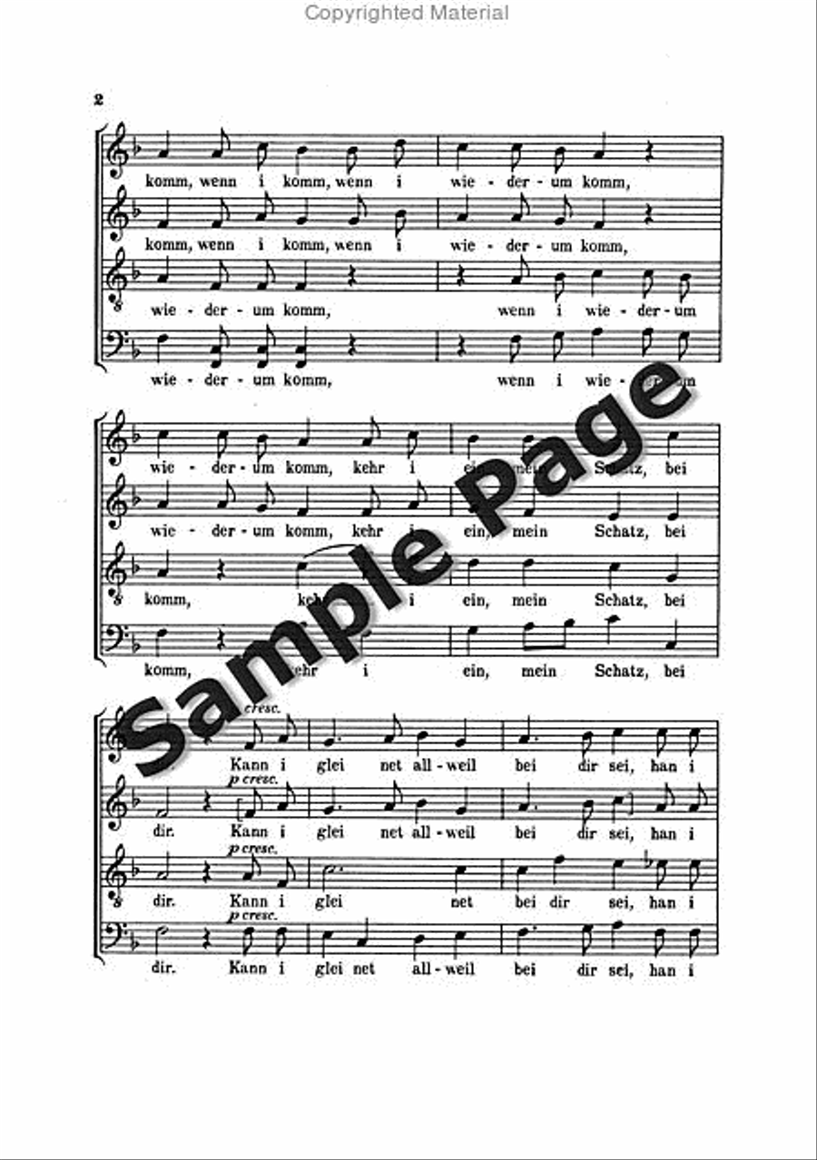 Muss I Denn Muss I Denn 4-Part scores gallery preview page 3