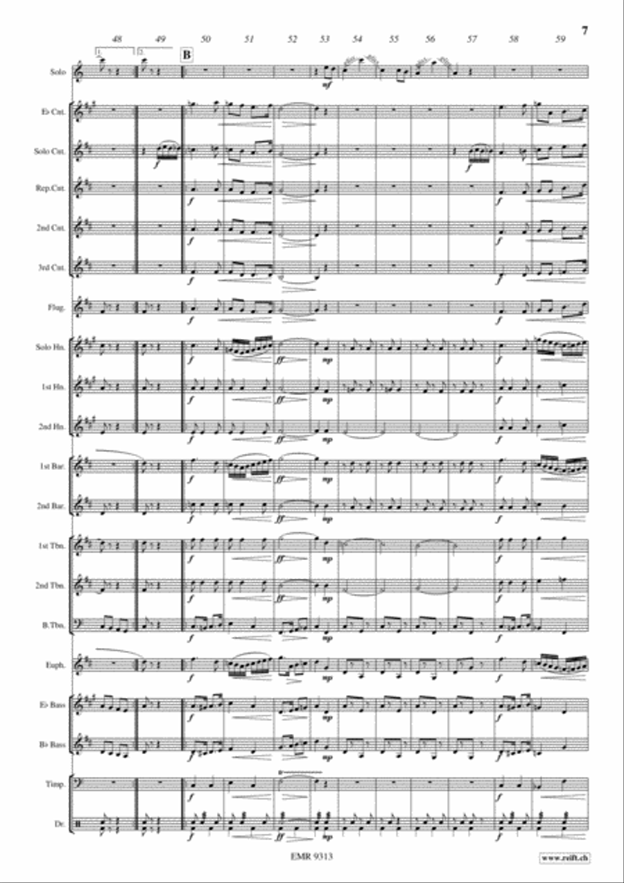 Xylophone In The Limelight Brass Band scores gallery preview page 8