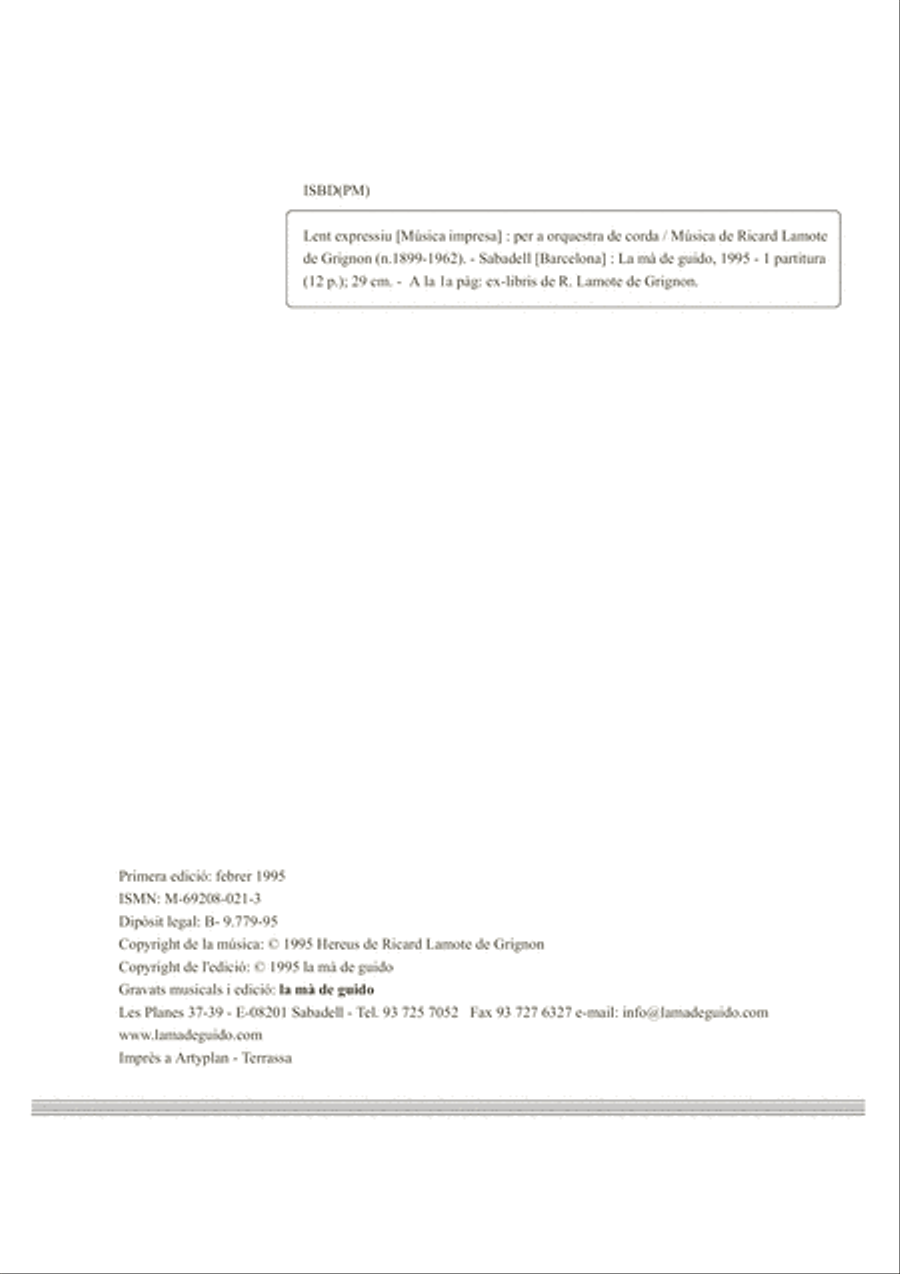 Lent expressiu String Orchestra scores gallery preview page 4