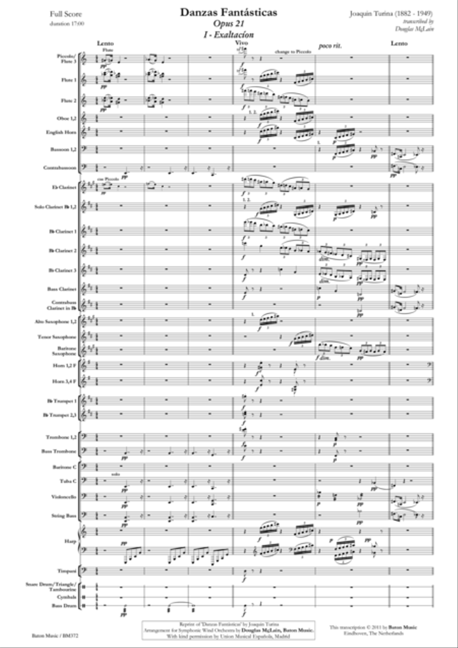 Danzas Fantásticas Concert Band scores gallery preview page 2