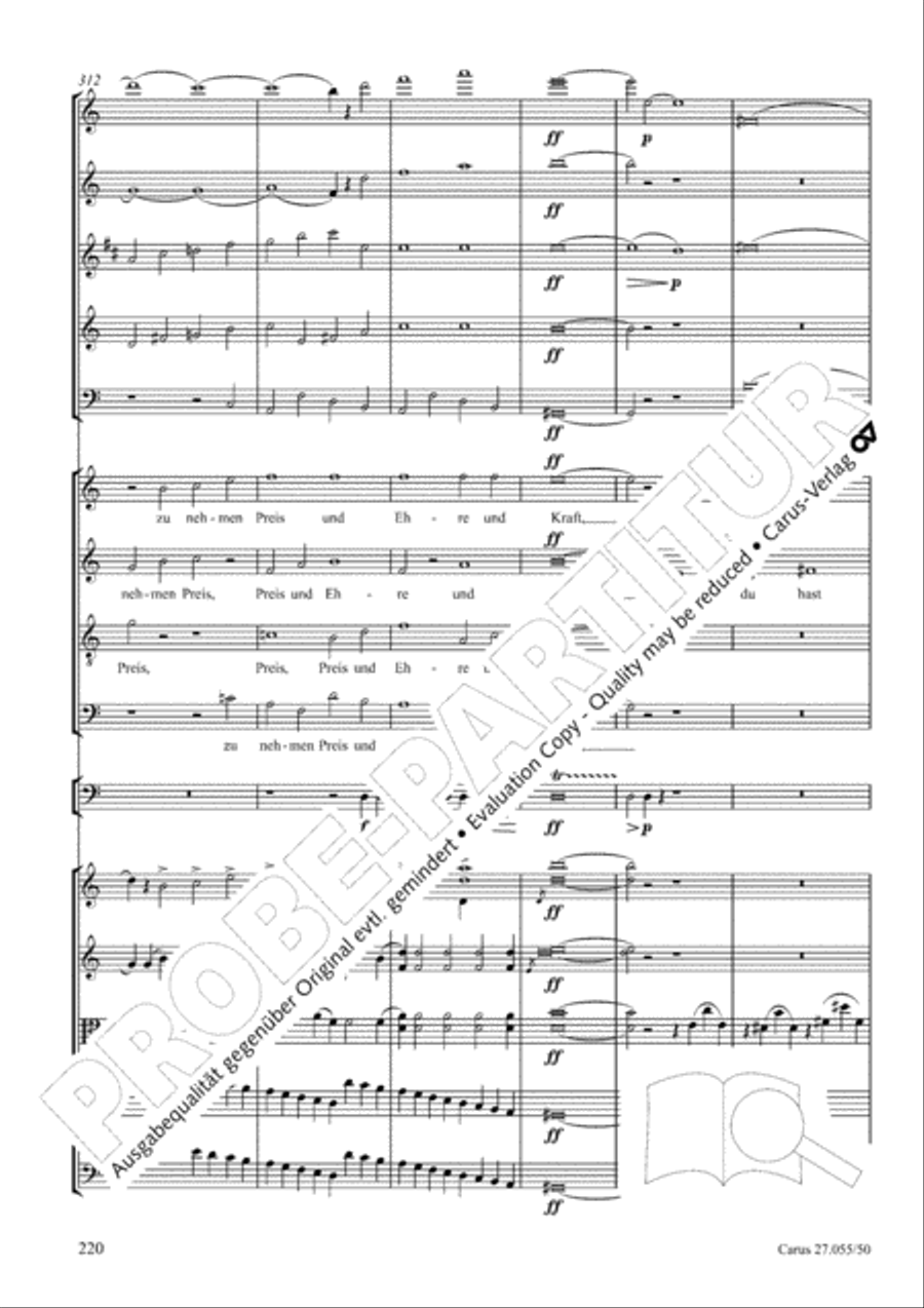 Ein Deutsches Requiem (German Requiem) 4-Part scores gallery preview page 227