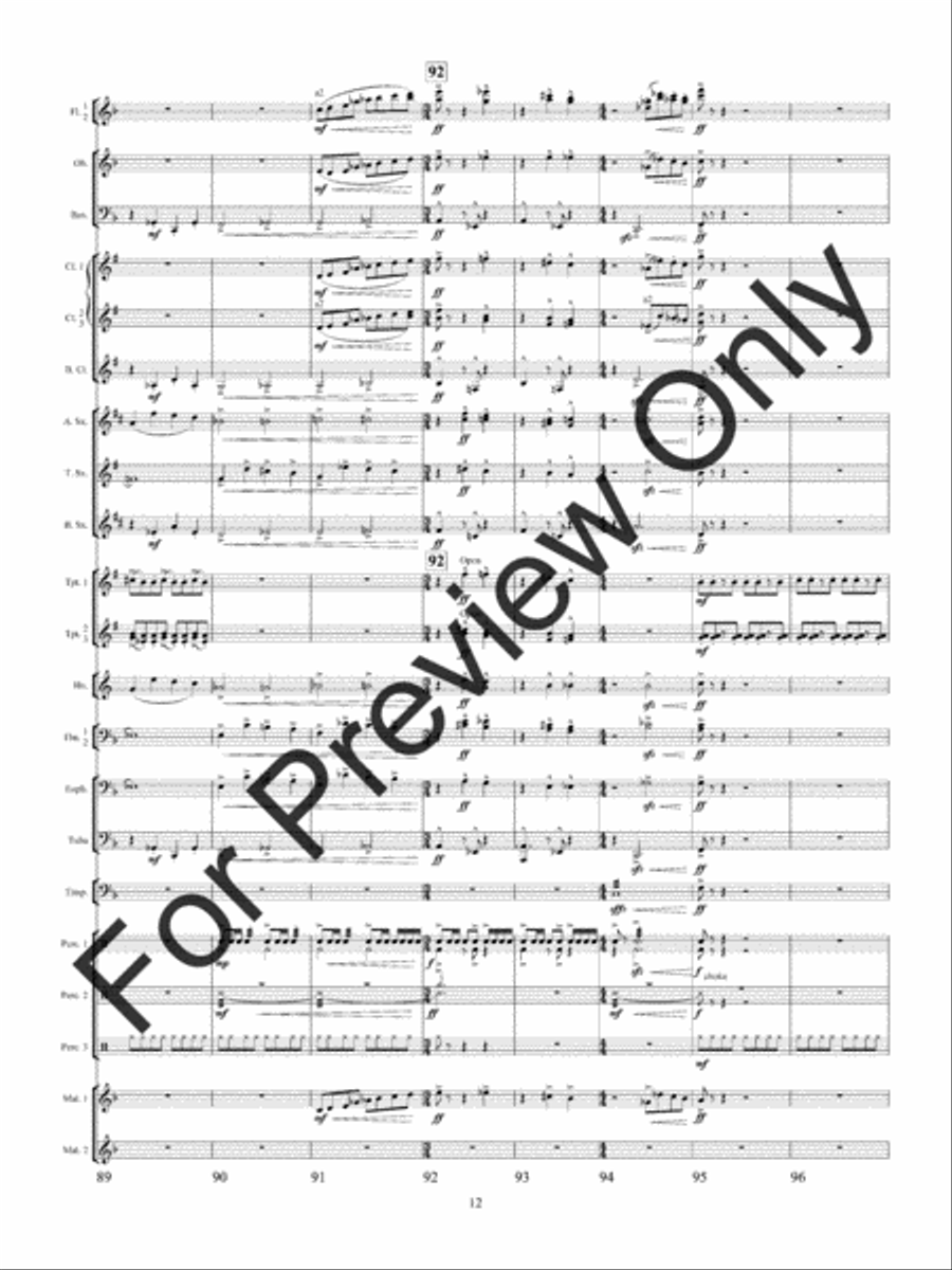 Christmas Bells Are Ringing Concert Band scores gallery preview page 15