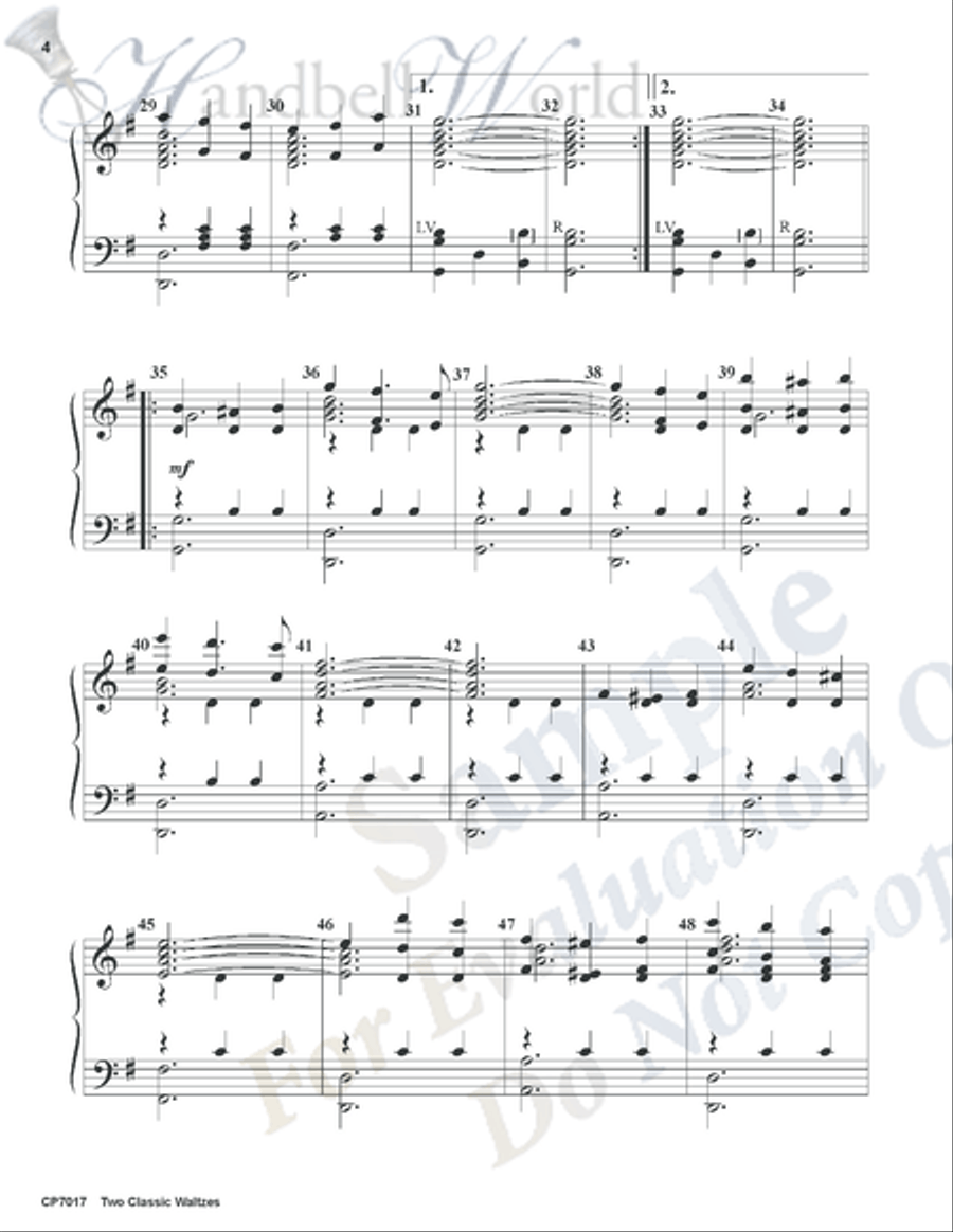 Two Classic Waltzes Two Classic Waltzes 5-Octaves scores gallery preview page 3