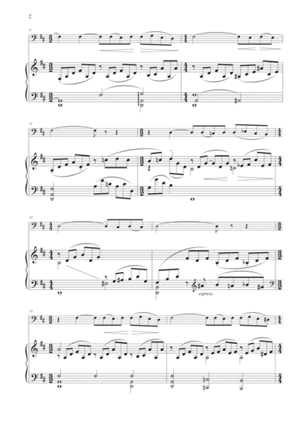 Adagio Sostenuto from "Piano Concerto No. 2" for Cello and Piano image number null