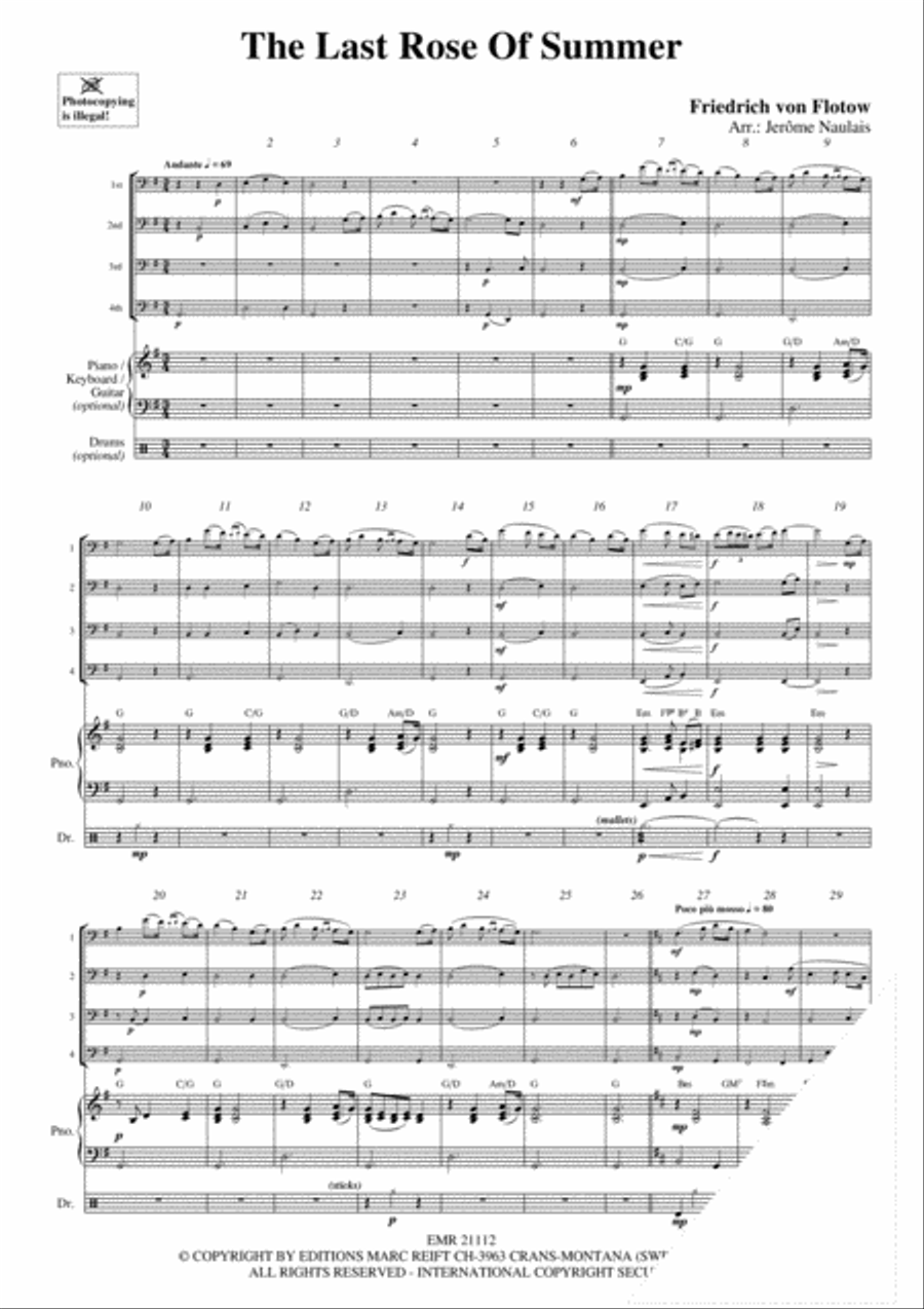 The Last Rose Of Summer Cello scores gallery preview page 3