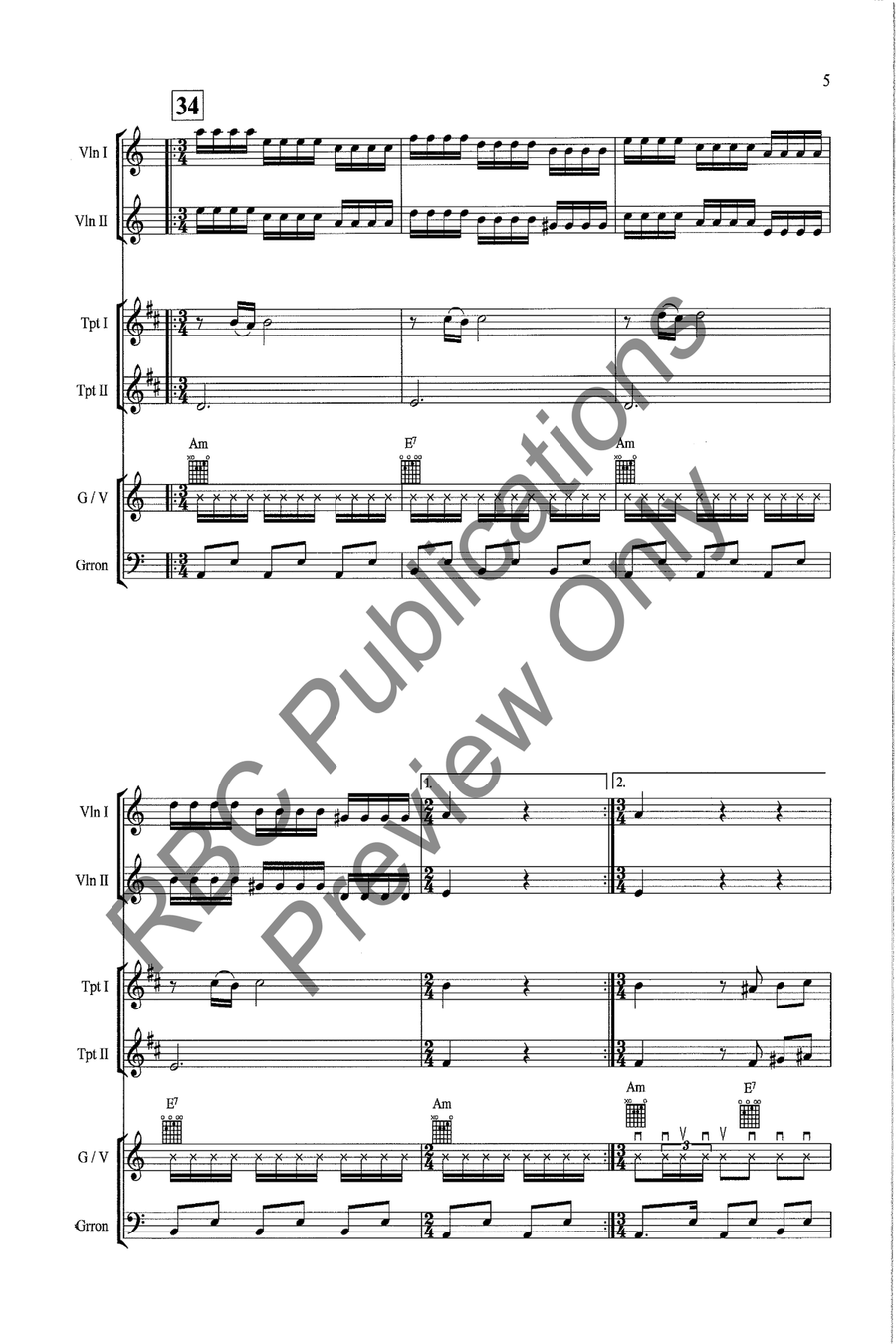 La Culebra La Culebra Trumpet scores gallery preview page 7
