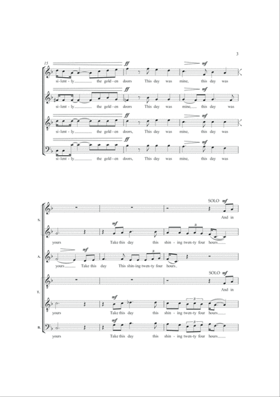 Mark this Day with a White Stone 4-Part scores gallery preview page 4