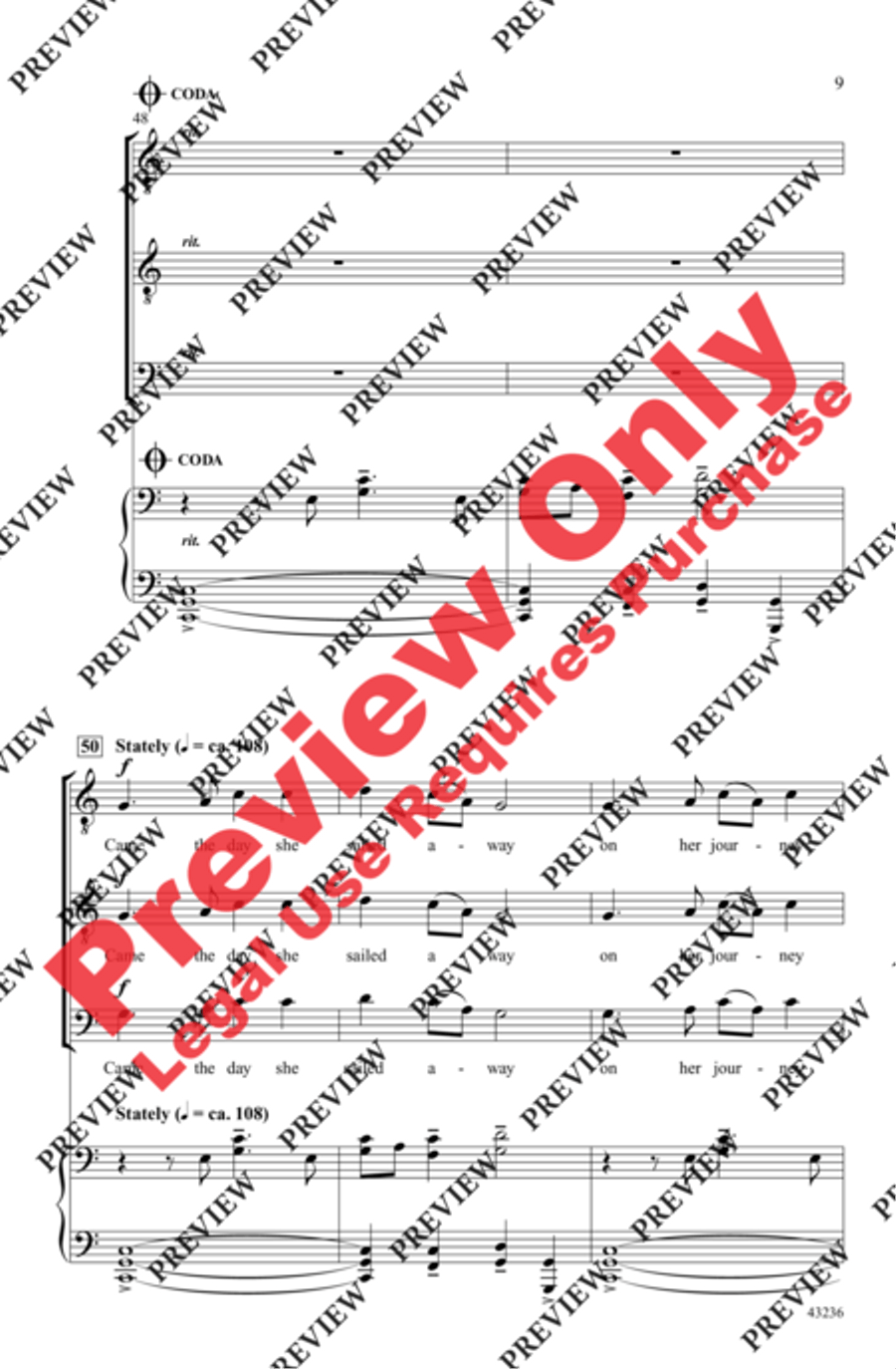 The Sky Over Shannon Men's Choir scores gallery preview page 9