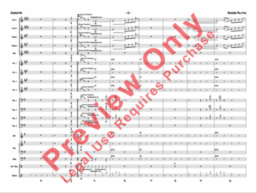 Backrow Politics Backrow Politics Jazz Ensemble scores gallery preview page 13