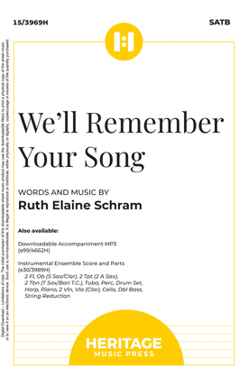 Book cover for We’ll Remember Your Song