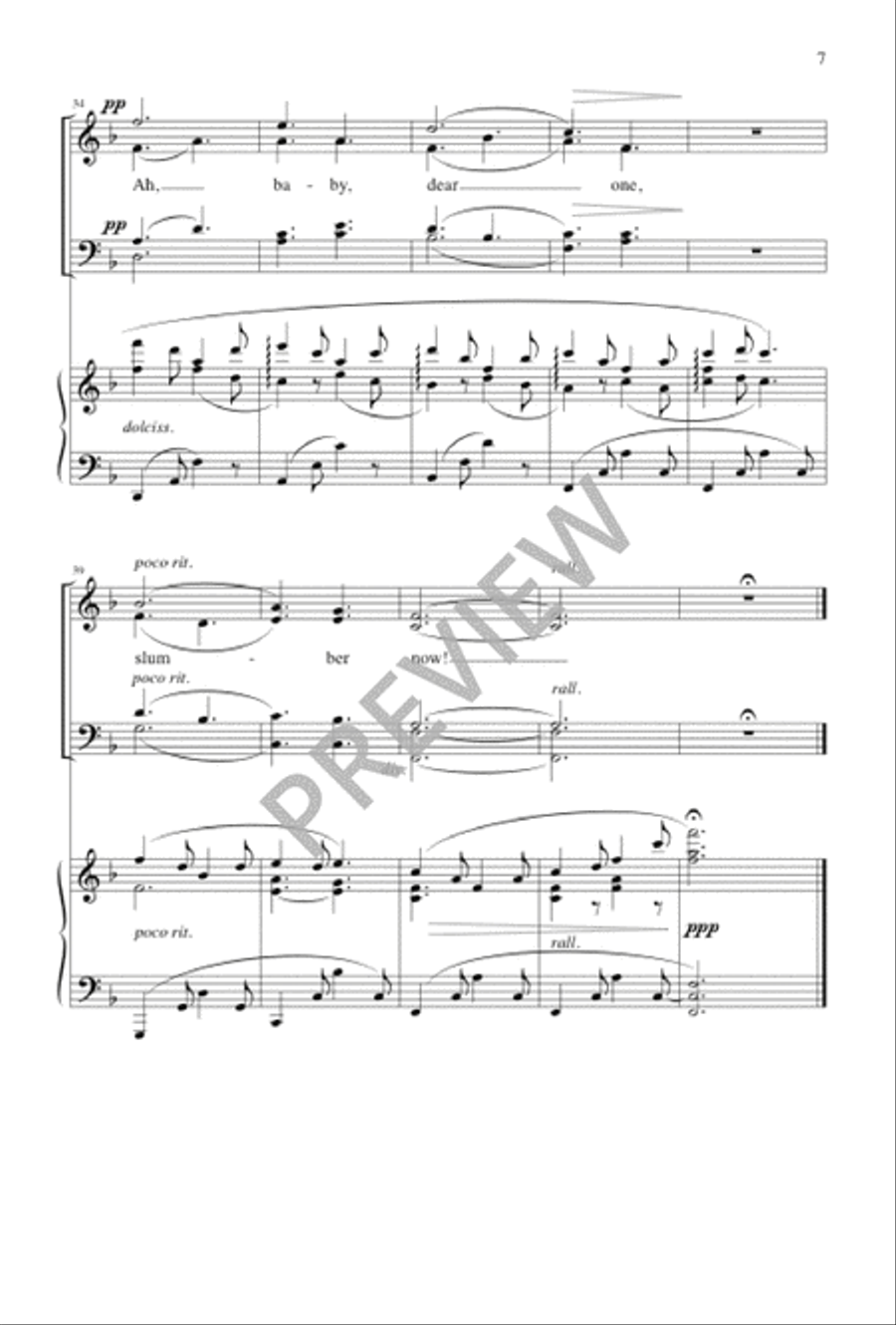 The Virgin's Slumber Song 4-Part scores gallery preview page 7