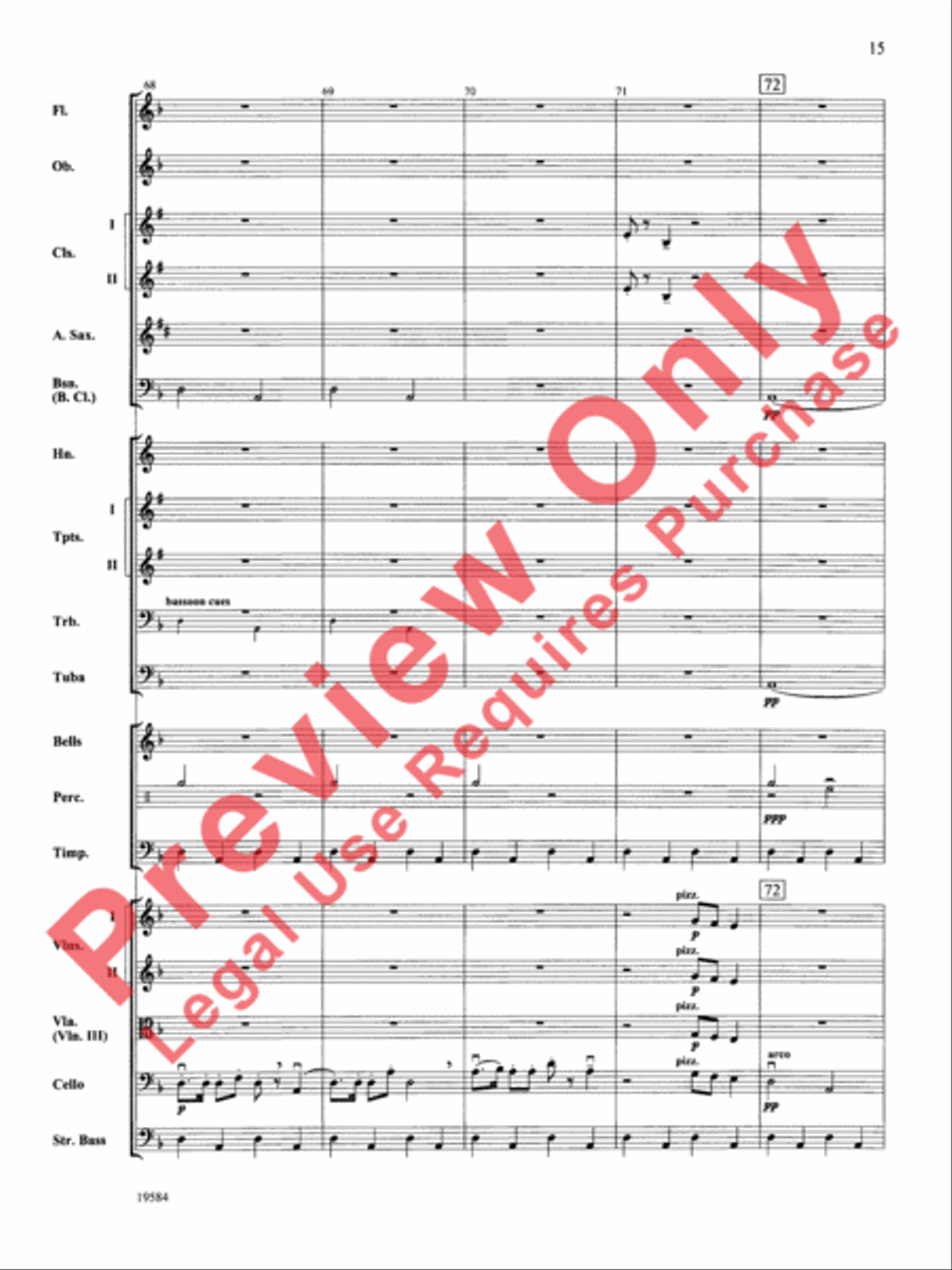 Symphony No. 1, 3rd Movement Full Orchestra scores gallery preview page 16