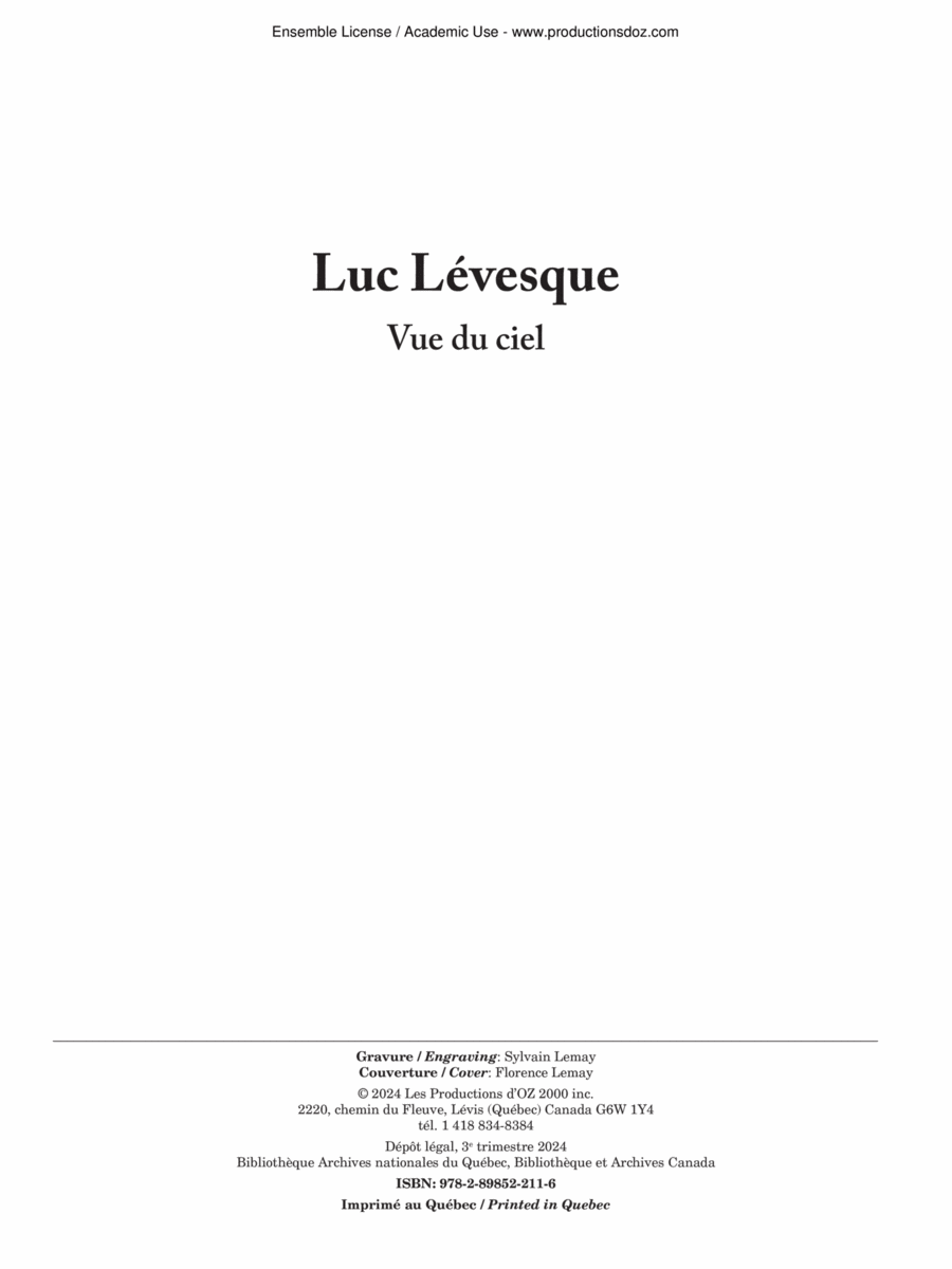 Vue du ciel Guitar Ensemble scores gallery preview page 1