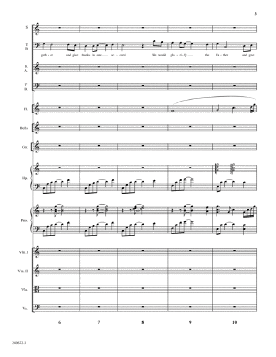 To You Alone - Orchestral Score and Parts