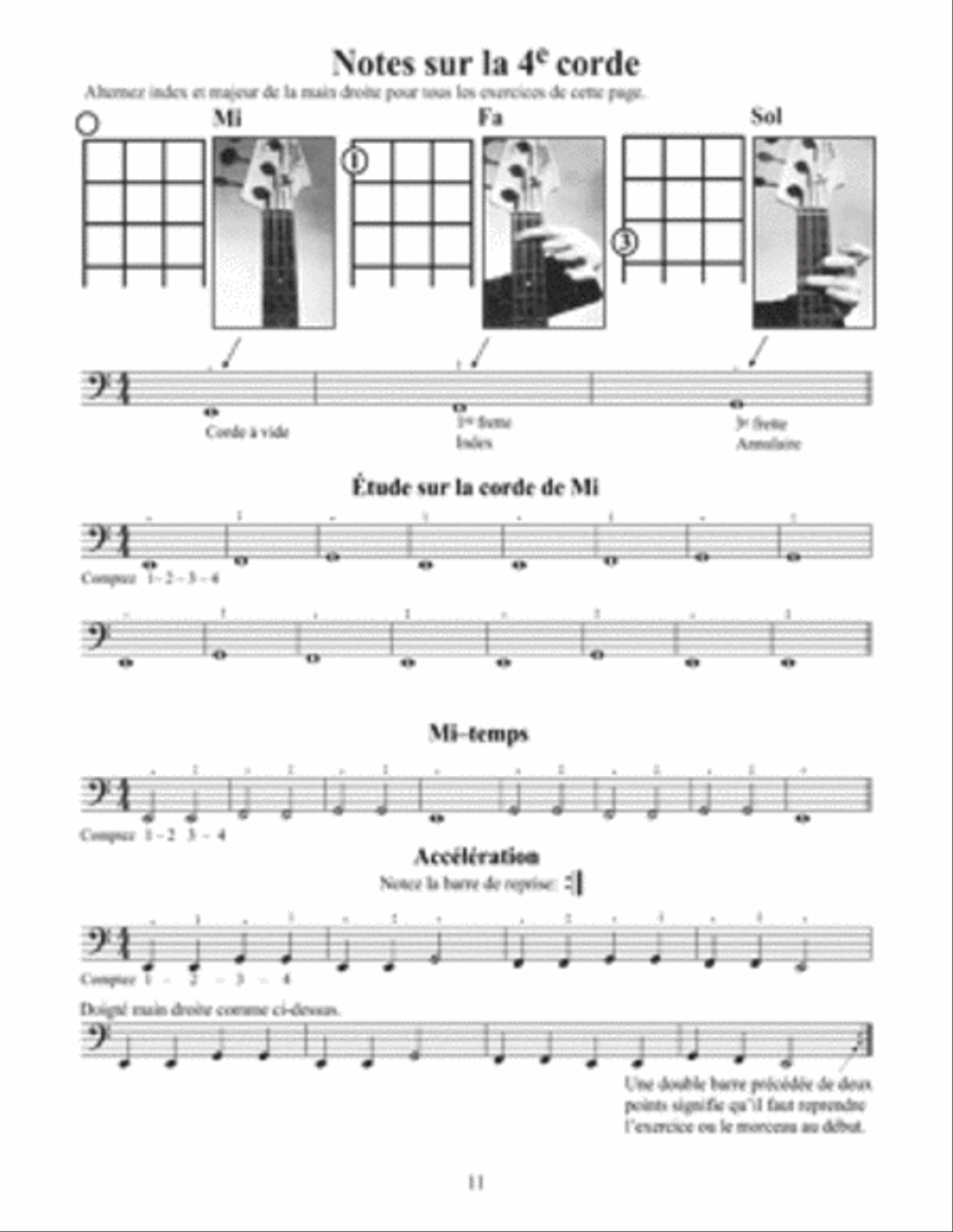 MÃ©thode de guitare basse-1 Bass Guitar scores gallery preview page 2