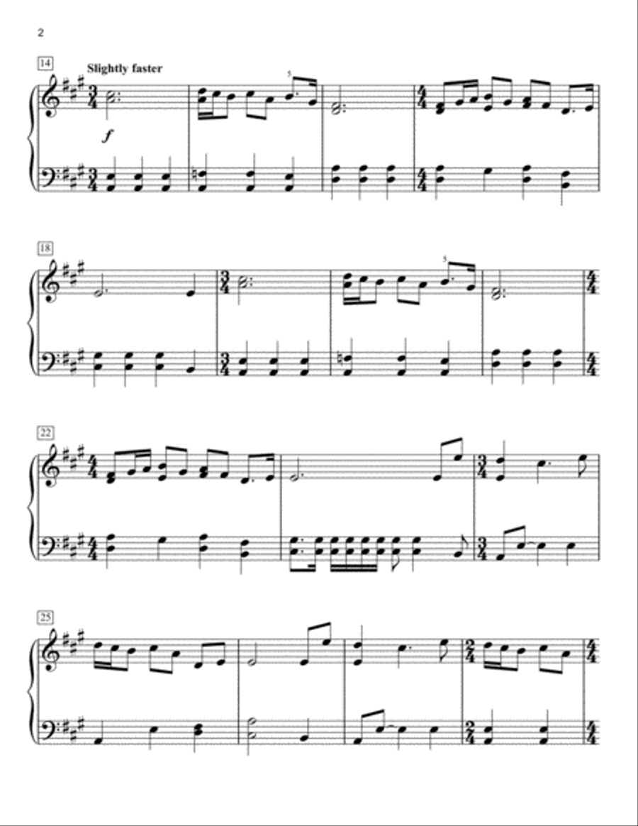 Born On The Fourth Of July Easy Piano scores gallery preview page 2