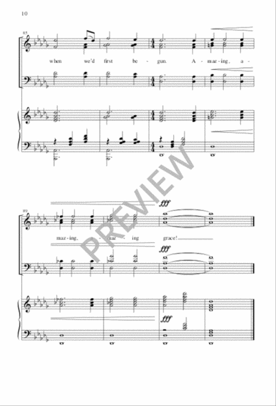 Amazing Grace Amazing Grace Divisi scores gallery preview page 10
