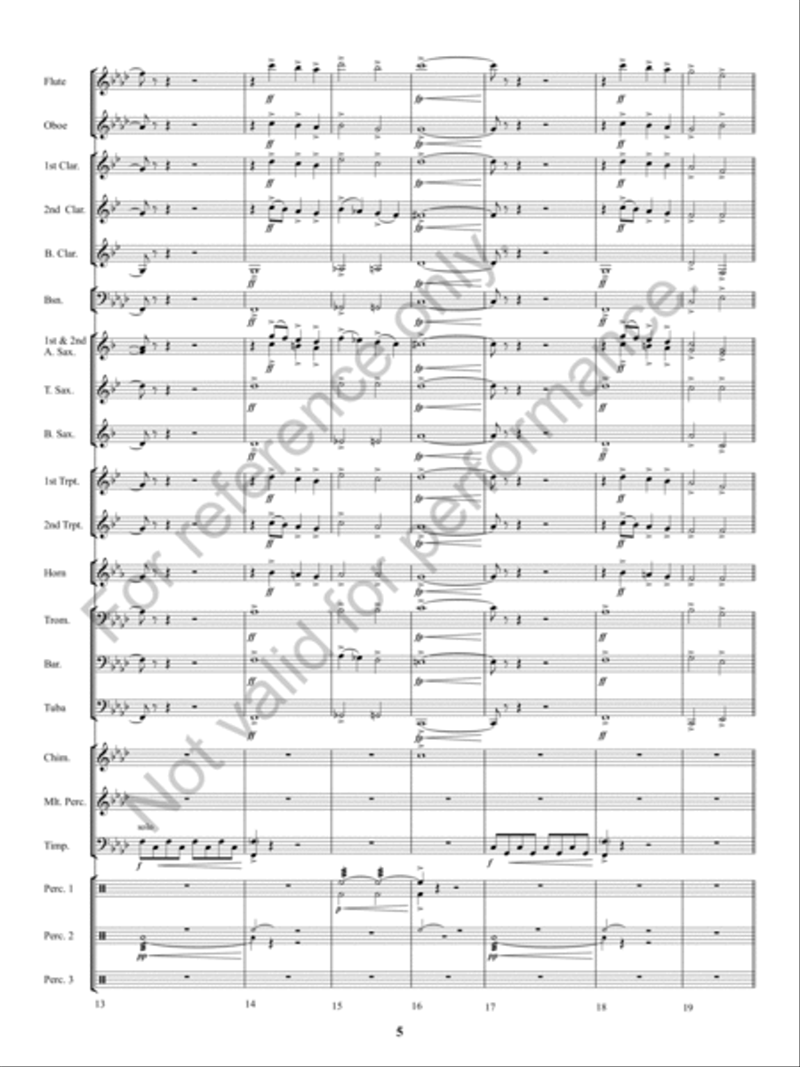 Kennesaw Mountain Celebration Concert Band scores gallery preview page 4