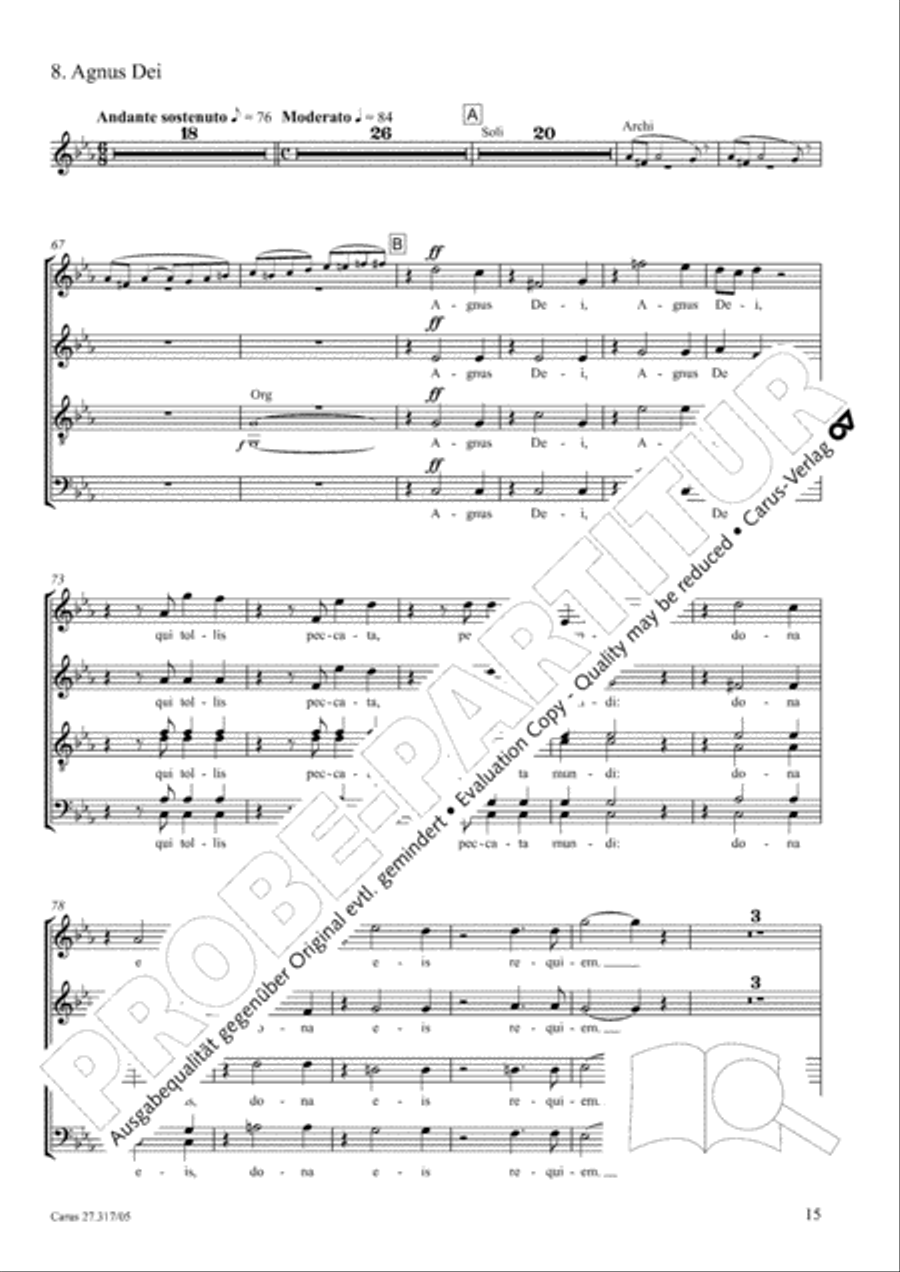 Messe de Requiem 4-Part scores gallery preview page 16