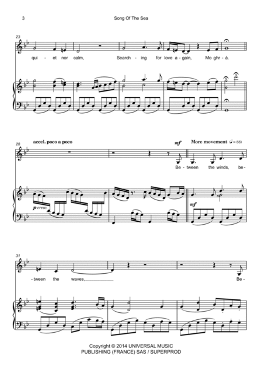 Song Of The Sea Voice scores gallery preview page 3