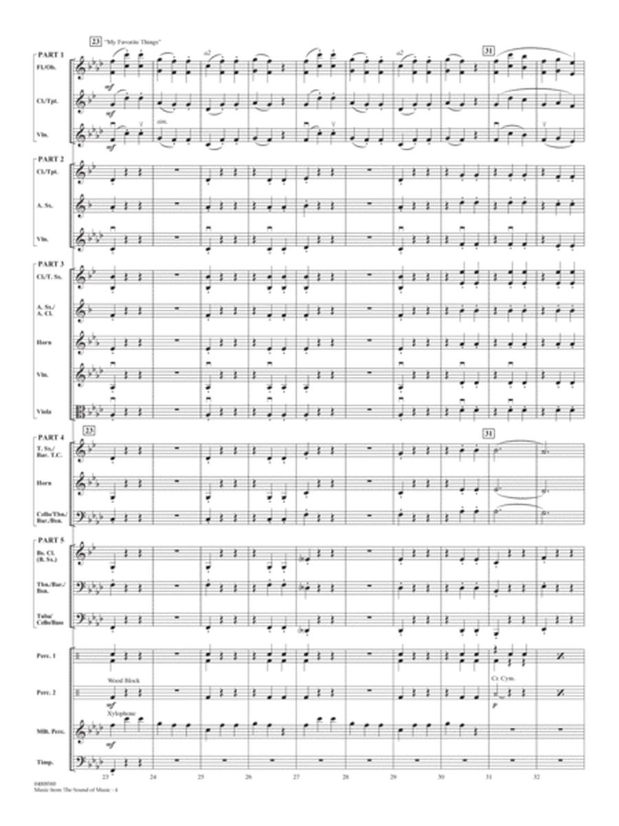 Music from The Sound Of Music (arr. Vinson) - Conductor Score (Full Score)