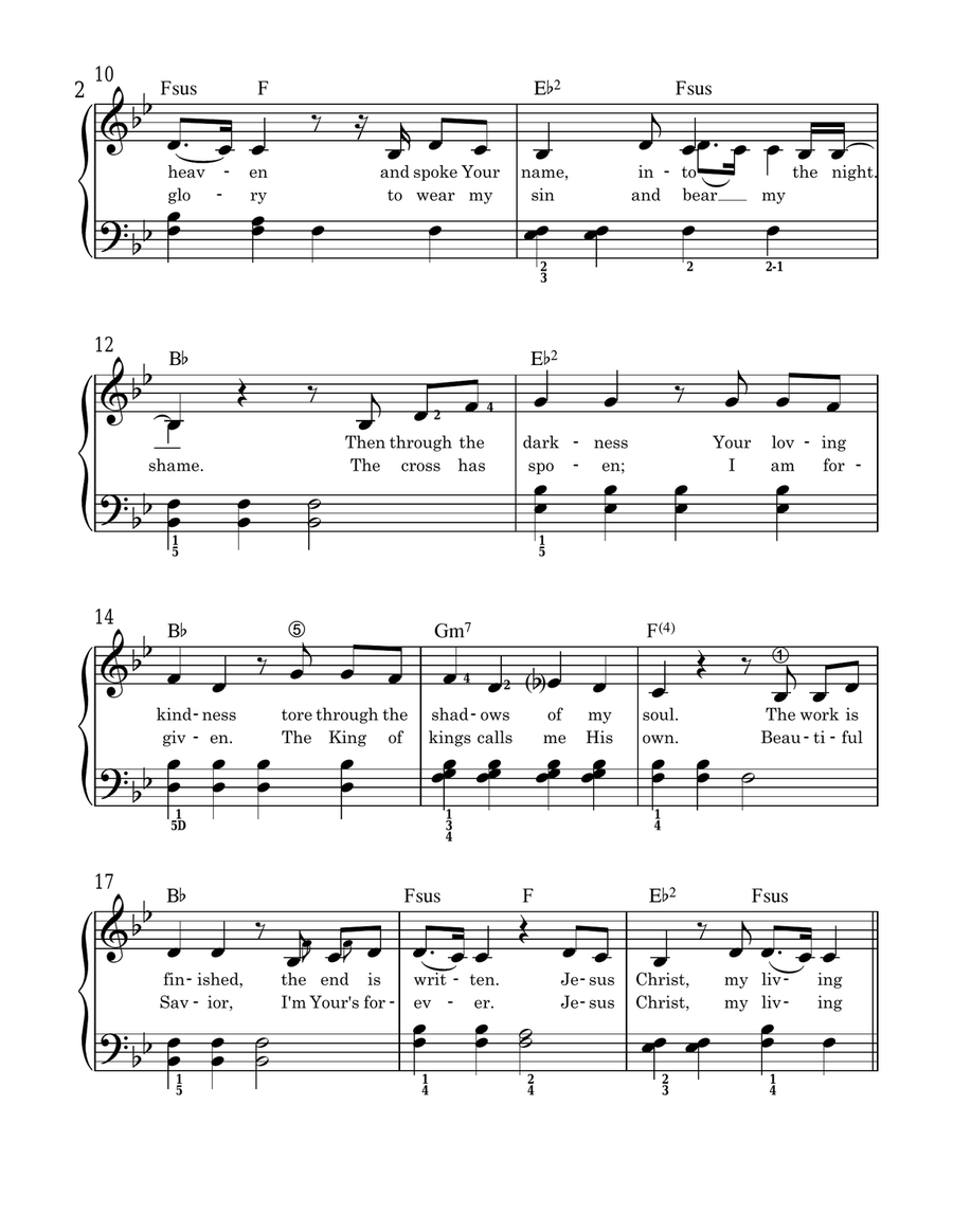 Living Hope Piano, Vocal scores gallery preview page 2