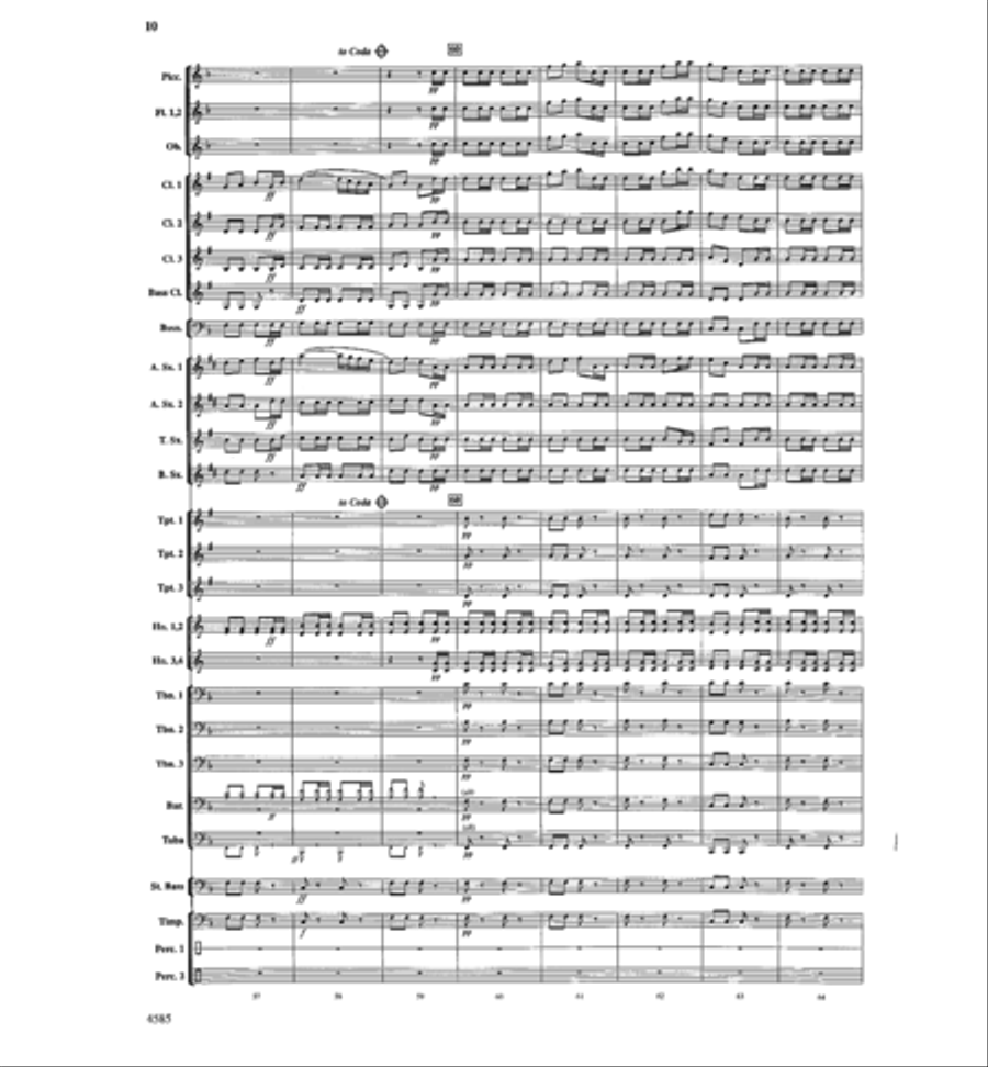 William Tell Overture Concert Band scores gallery preview page 9