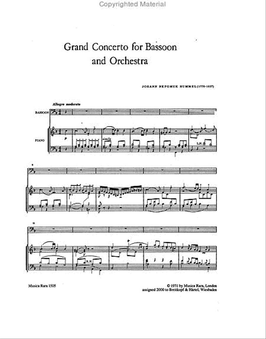 Grand Concerto in F major Bassoon Solo scores gallery preview page 2