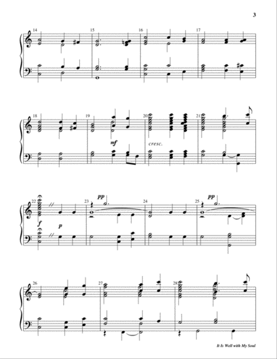 It is Well with My Soul 5-Octaves scores gallery preview page 3