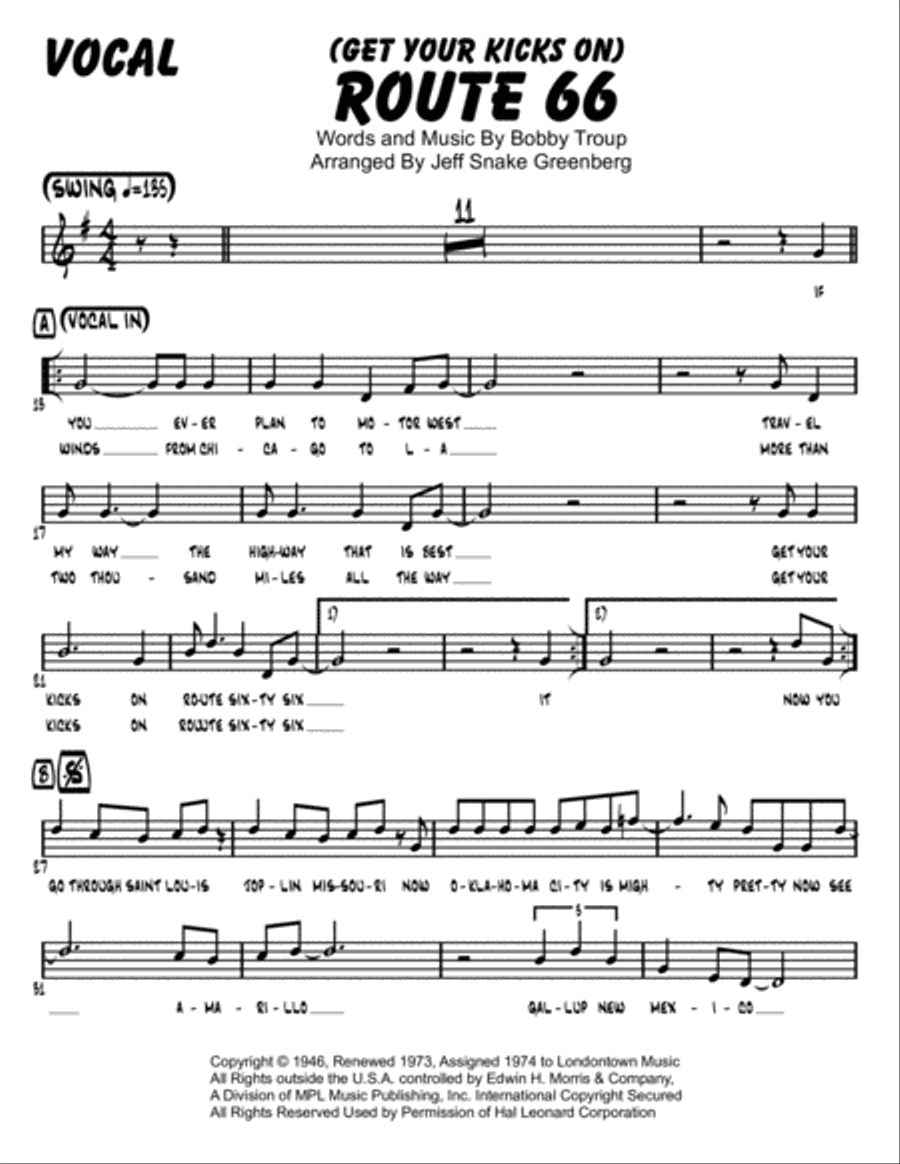 Route 66 Route 66 Jazz Ensemble scores gallery preview page 2