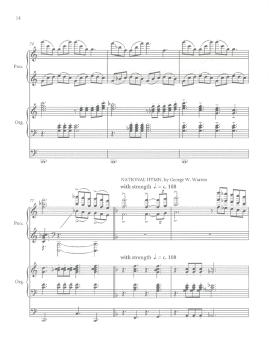 Mine Eyes Have Seen the Glory Organ scores gallery preview page 12
