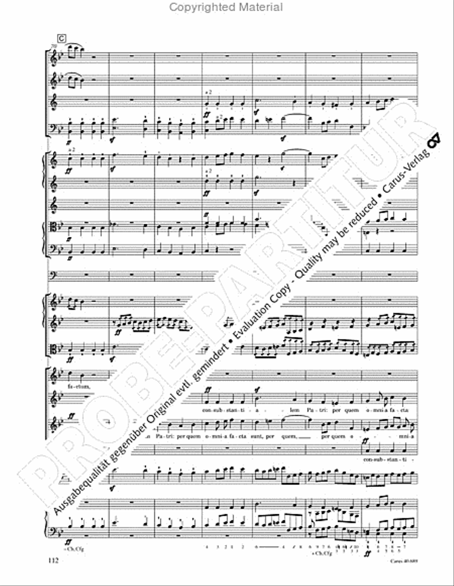 Missa solemnis Missa solemnis 4-Part scores gallery preview page 128