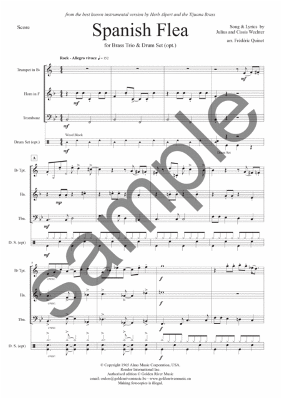 Spanish Flea Brass Trio scores gallery preview page 2