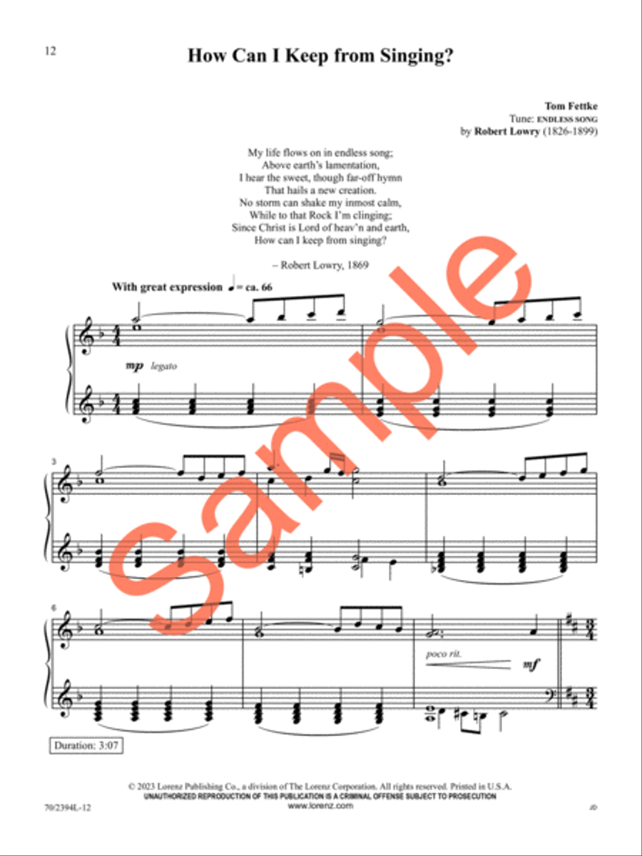 Refreshing Piano Solo scores gallery preview page 11