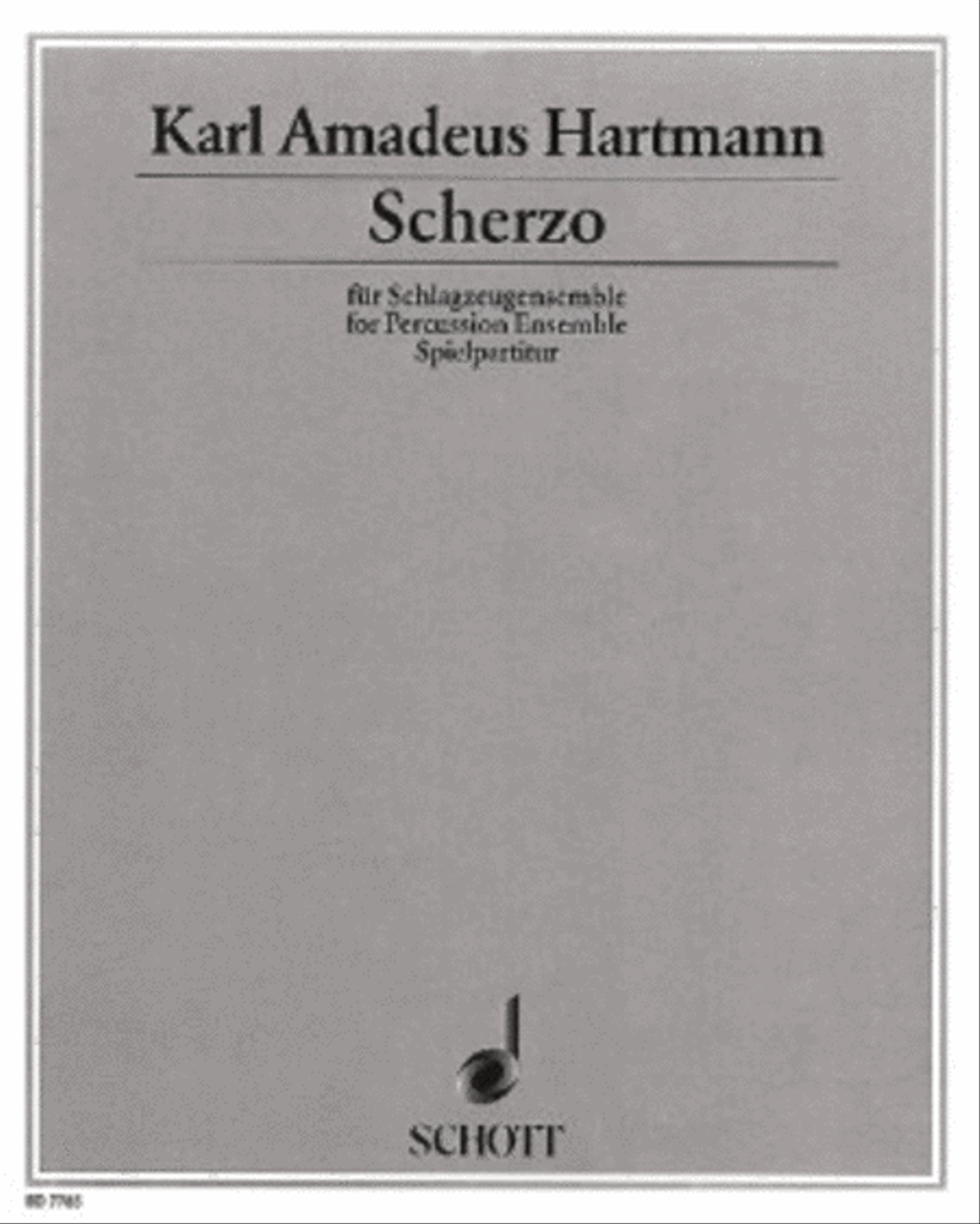 Scherzo Scherzo Percussion Ensemble scores gallery preview page 1