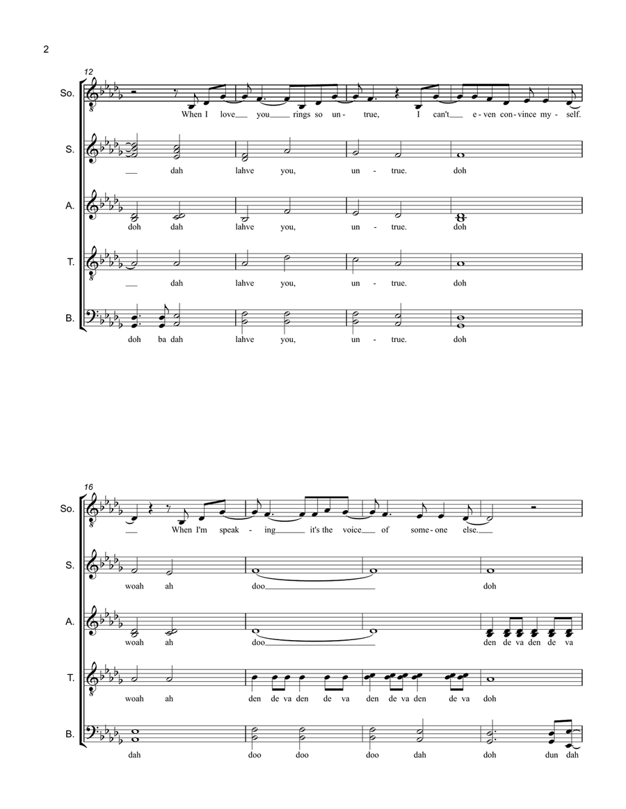 Broken Strings 4-Part scores gallery preview page 2