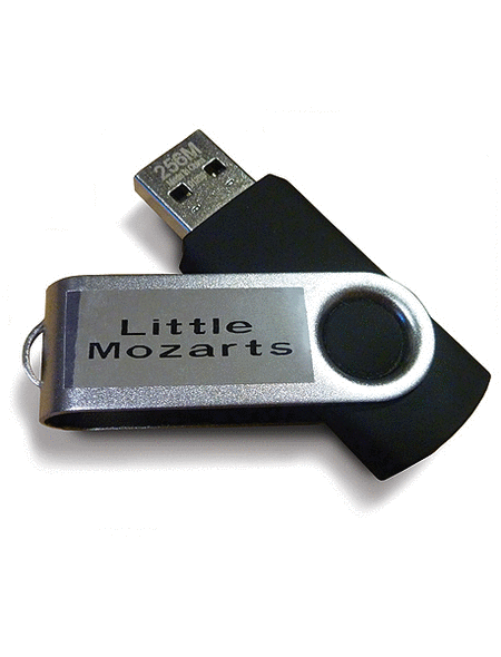 Music for Little Mozarts -- General MIDI Accompaniments on USB Flash Drive