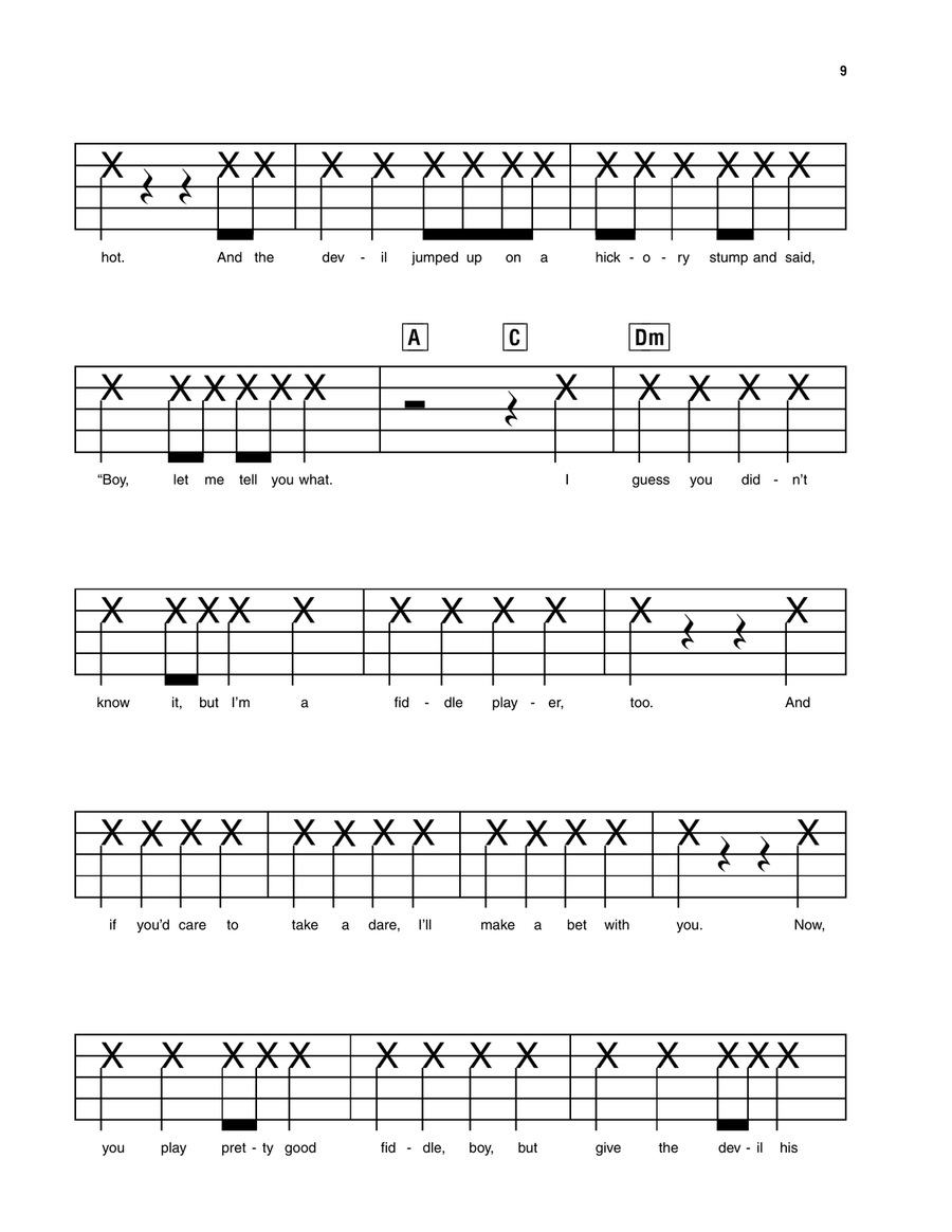 The Devil Went Down To Georgia Electronic Keyboard scores gallery preview page 2