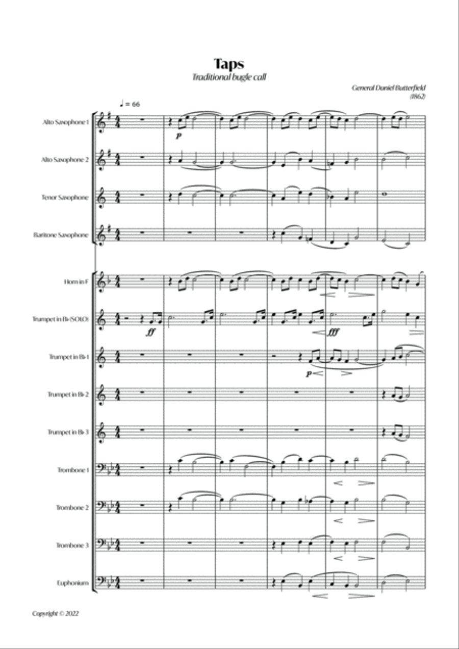 TAPS - God Is Nigh (Band) TAPS - God Is Nigh (Band) Marching Band scores gallery preview page 2