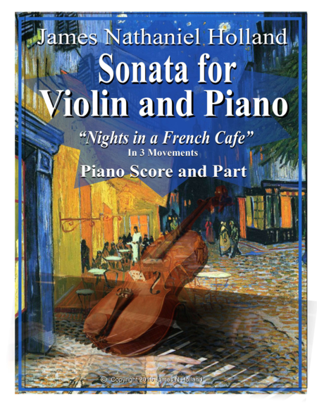 Sonata for Violin and Piano Nights in a French Cafe image number null
